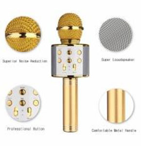[2536] Q9 Wireless Bluetooth Karaoke Microphone Speaker Handheld Mic USB Player