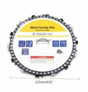 [2551] 125mm Angle Grinder Disc Saw Cut Chain 14 Tooth For Chainsaw Cutting Wood