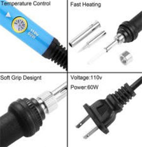 [2585] Electric Soldering Iron Gun Adjustable Temperature 60W Welding Tool