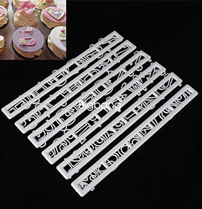[2016] Alphabet Letter Number Fondant Cutter Mould Cake Cookie Decorating Baking