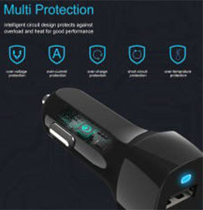 [2558] Fast Car Charger Type C USB White Black Charging For Android iPhone Samsung
