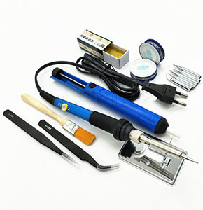 [2142] Electric Soldering Iron Welding Tool Kit Solder Wire Tweezer