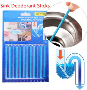 [2054] Set Sink Deodorant Stick - Magic Clean Sewer for Kitchen New/12 Pcs