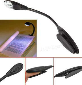 [2225] Flexible LED Reading Light For Kindle E-Reader Lamp On Book Slim Booklight