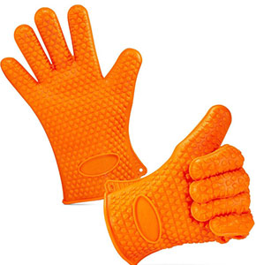 [2011] Heat Resistant Silicone Gloves For Kitchen BBQ Oven Baking Mitts Pot Holder