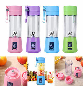 [2537] 380ml USB Juicer Cup Handheld Fruit Smoothie Maker Blender Portable Rechargeable