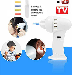 [2521] Hot WaxVac Electric Ear Vacuum Cleaner Soft Wax Remover Painless Cordless
