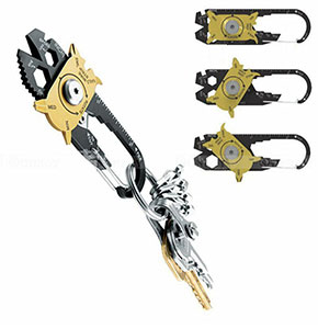 [2557] 20 In 1 Stainless Steel Screwdriver Wrench Keychain EDC Pocket Multi Tool