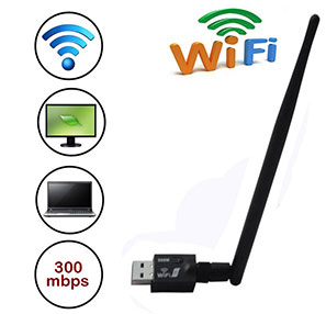 [2192] 1Pcs Adapter USB Wifi LAN Card 300Mbps Wireless Wi-Fi Receiver Mini WLAN