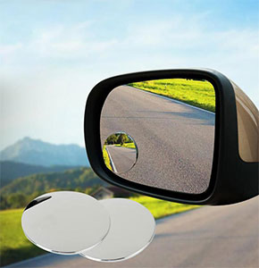 [2137] Pop 2PCS Round Stick On Rear-view Blind Spot Convex Mirrors Car