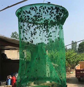 [2595] Pest Control Reusable Hanging Fly Catcher Killer Flies Flytrap Cage Net