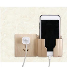 [2573] Wall Mounted Phone Holder Adapter Charging Hanging Stand Bracket For Home