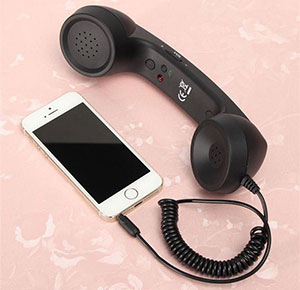 [2291] 3.5mm Retro Classic Telephone Retro Cell Phone Handset Phone Receiver for