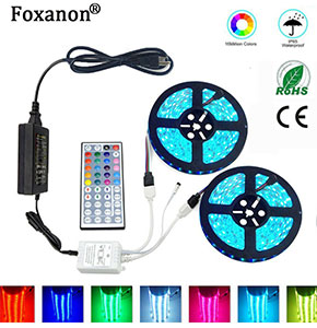 [2576] 5M 5050 RGB LED STRIP LIGHTS COLOUR CHANGING TAPE KITCHEN LIGHTING