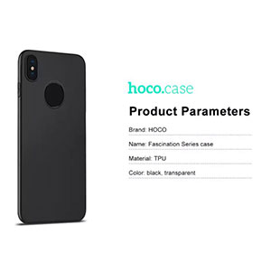[2298] iPhone X cover black Fascination Series Hoco Case