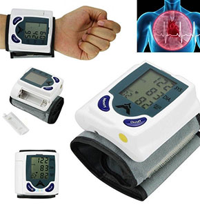 [2155] Digital LCD Wrist Cuff Arm Blood Pressure Monitor Heart Beat Meter Machine