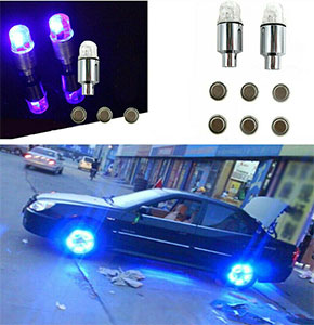 [2579] 2Pcs Universal LED Auto Wheel Tyre Tire Air Valve Stem Cap LED Light Lamp
