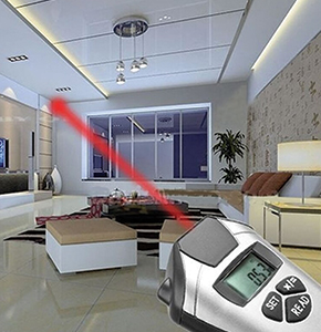 [2002] Electronic Tape Measure Ultrasonic Distance Meter Measurement Laser Pointer